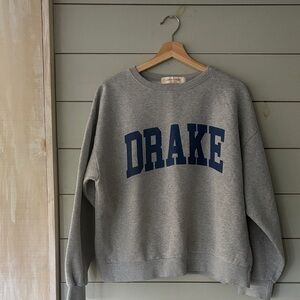 Lemon Ginger DRAKE Collegiate Sweatshirt – Grey/Blue